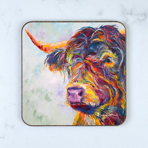 Coaster of 'Fergus Highland Cow'