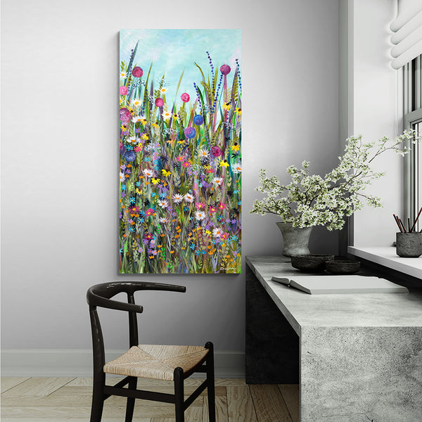 Canvas Print of 'Colourful Meadow'