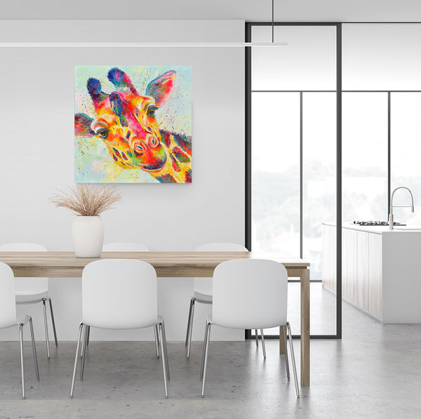 Canvas Print of 'Ziggy Giraffe'