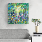 80x80cm Original painting on canvas - Whispers of Spring