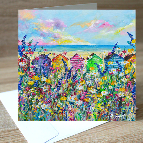 Coastal Charm blank greetings card