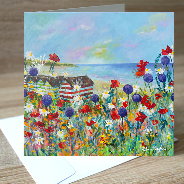 Seaside Retreat blank greetings card