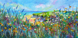 160x80cm Original painting on canvas - Seaside Sanctuary