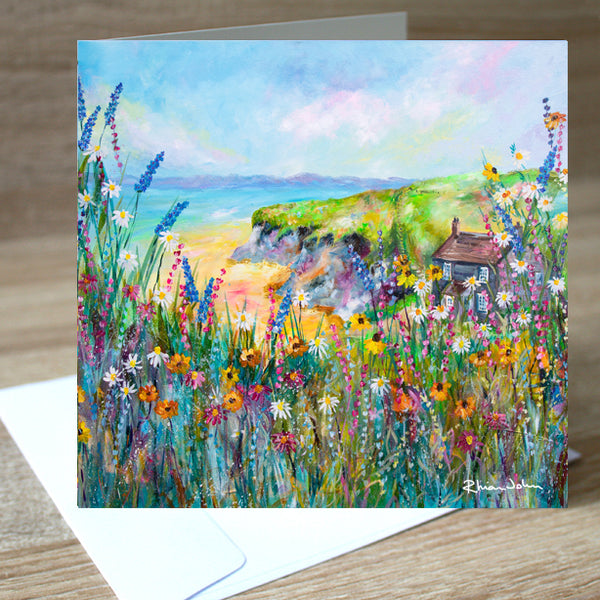 Seaside Sanctuary blank greetings card