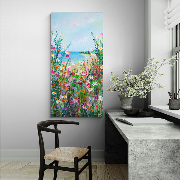 Canvas Print of 'Bayside Blooms'
