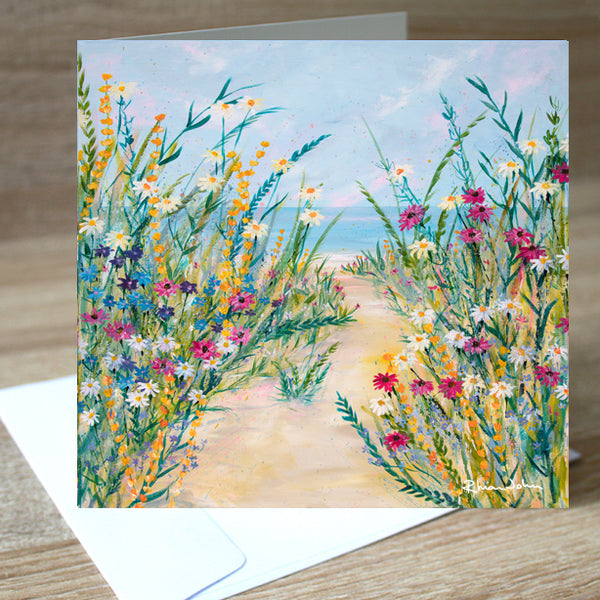 Tranquil Tides blank greetings card
