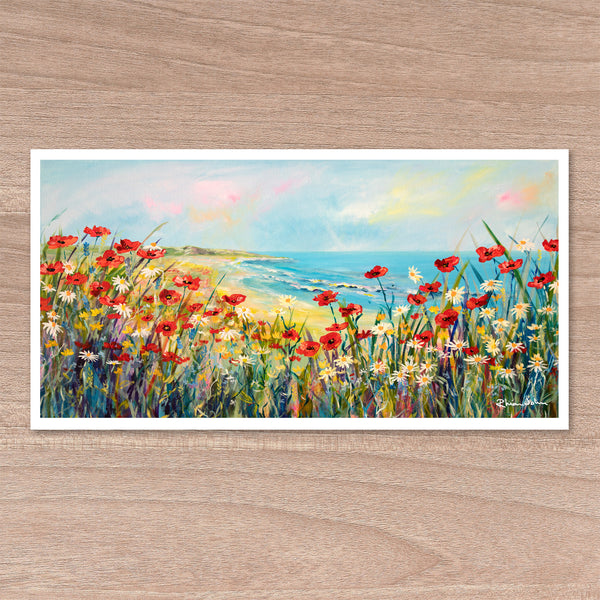 Print on Paper of Beach Waves