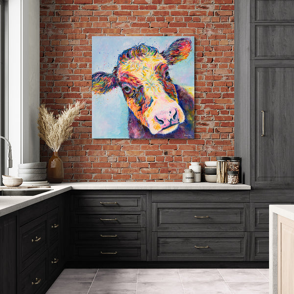 Canvas Print of Butterscotch Cow