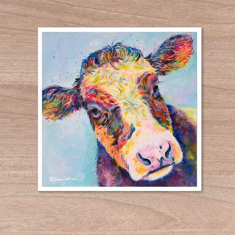 Print on Paper of 'Butterscotch Cow'
