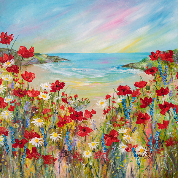 60x60cm Original Painting Scarlet Bay