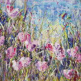 Blanket / Throw of 'Pink Meadow'