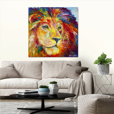 Canvas Print of Lion Pride