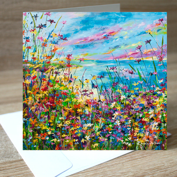 Summer's Here' blank greetings card