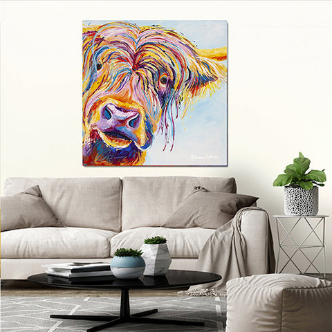 Canvas Print of Chater Highland Cow