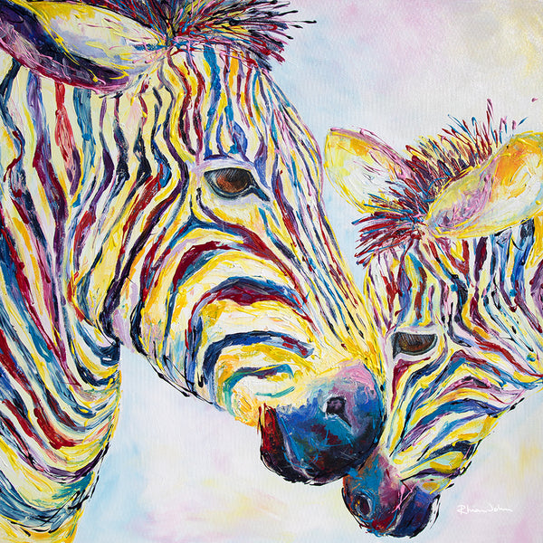 Blanket / Throw of Two Zebras