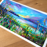 Print on Paper of 'Evening Sunset'