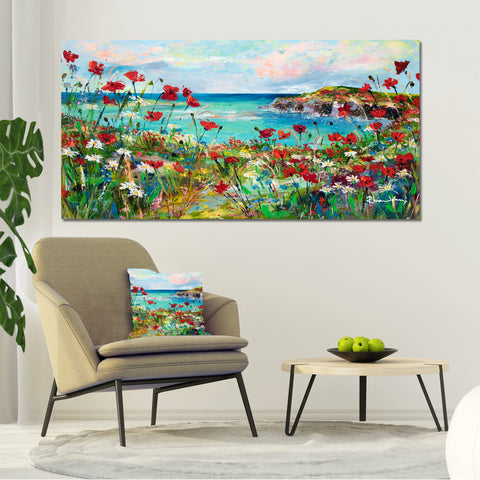 Canvas Print of Poppy Cove