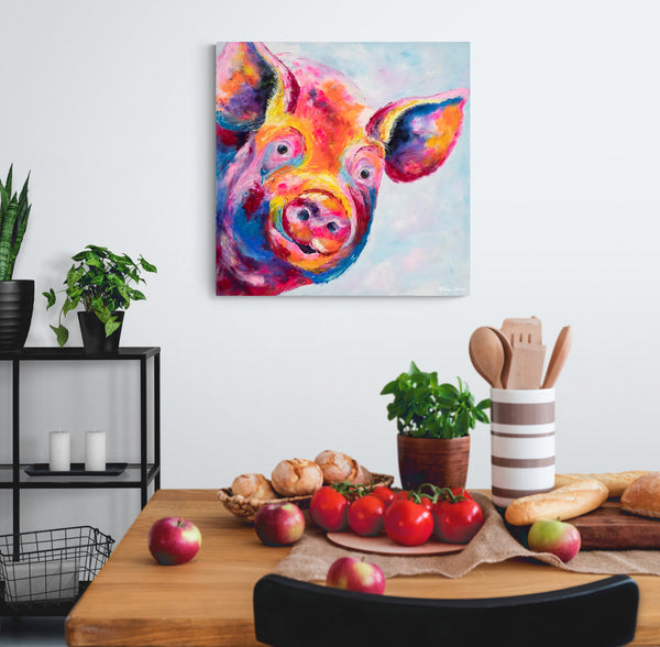Canvas Print of 'Humphrey Pig'