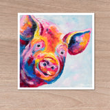 Print on Paper of 'Humphrey Pig'