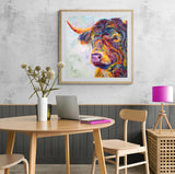 Print on Paper of 'Fergus Highland Cow'