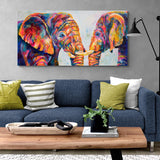 Canvas Print of 'Soul Mates' Elephants