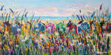 Canvas Print of 'Summer Fun' (Beach Huts)