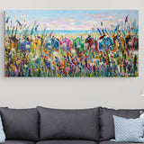 Canvas Print of 'Summer Fun' (Beach Huts)