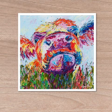 66% OFF - NOW £20 - Print on Paper of Moo Cow