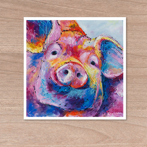 66% OFF-  NOW £20 - Print on Paper of Truffles Pig