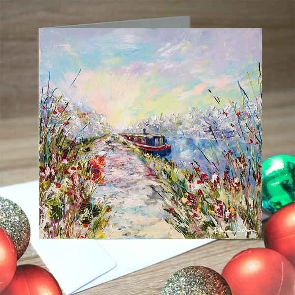 50% OFF Christmas Cards, Pack of 5 - Winter's Dawn