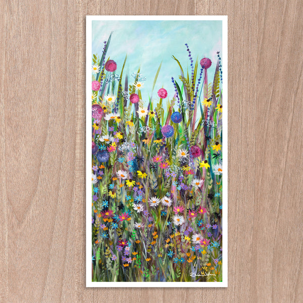 Print on Paper of Colourful Meadow