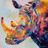 Canvas Print of 'Reggie Rhino'