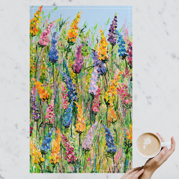 Tea towel  - Lupins