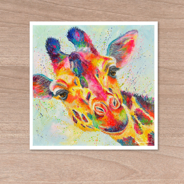 Print on Paper of 'Ziggy Giraffe'