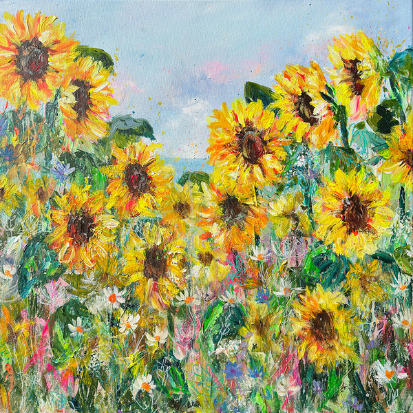 60x60cm Original Painting Sunflowers
