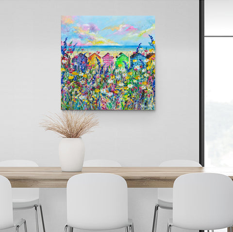 25% OFF Canvas Print of Coastal Charm 80x80cm
