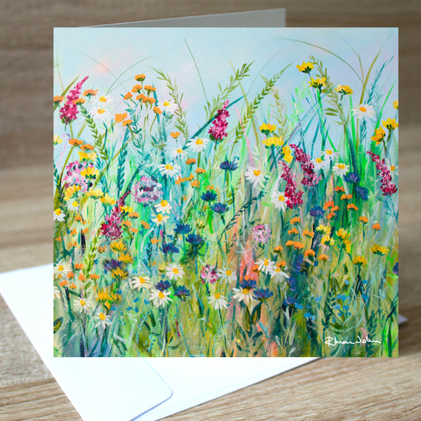 Dancing With Joy blank greetings card