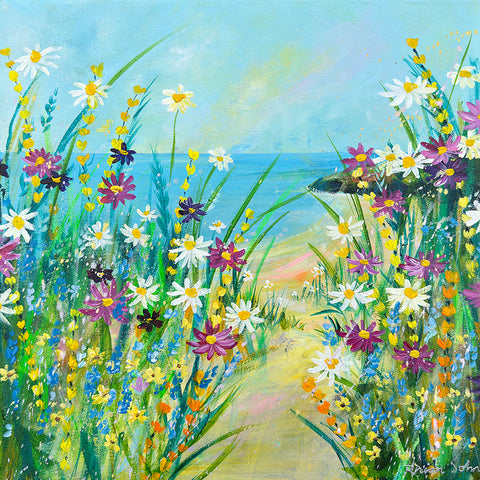 40x40cm Original painting on canvas - Sunny Day