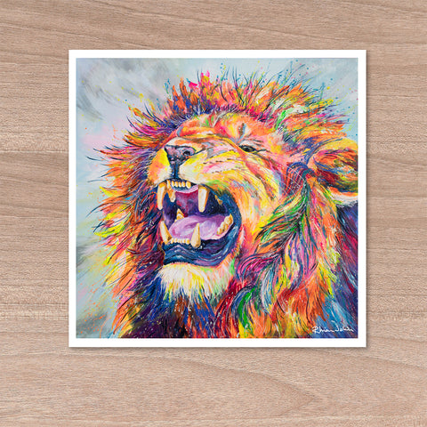 Print on Paper of 'Rory Lion'