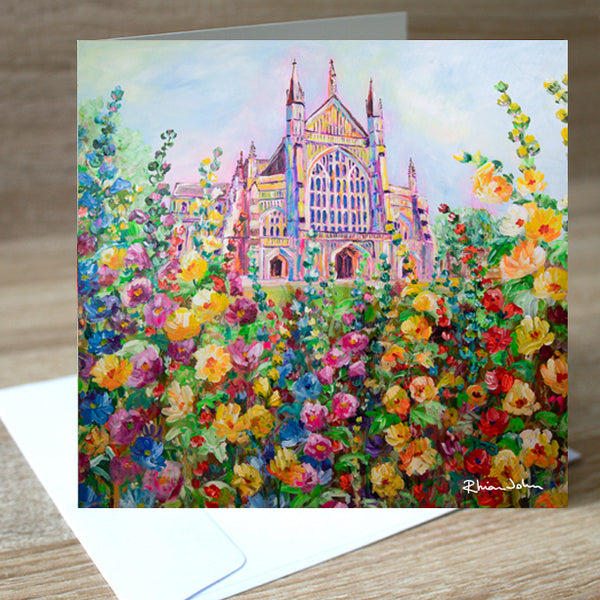 Winchester Cathedral blank greetings card