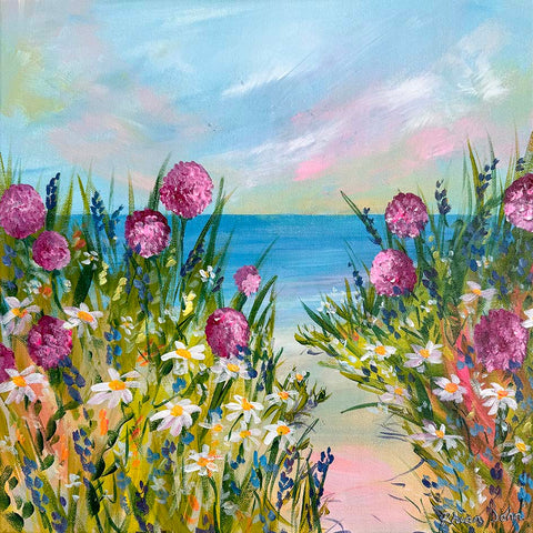 40x40cm Original painting on canvas - Pathway