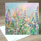 Dancing Meadow blank greetings card