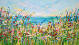 120x70cm Original Painting - Floral Tides
