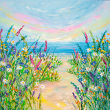 80x80cm Original painting on canvas - Summer Path
