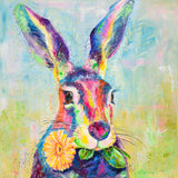80x80cm Original painting on canvas - Harry hare