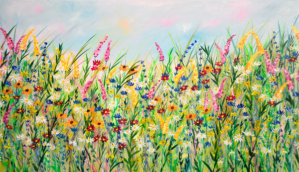 120x70cm Original Painting - With all my Heart