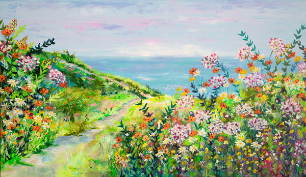120x70cm Original Painting - Love along the coast
