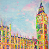80x80cm Original painting on canvas - Big Ben