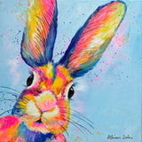 40x40cm Original painting on canvas - Hare