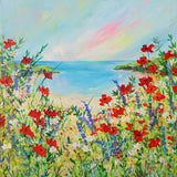 60x60cm Original Painting Poppies